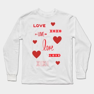 Love and Hearts and Stuff Long Sleeve T-Shirt